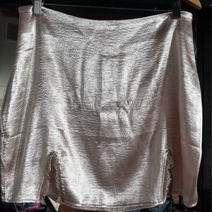 Gold /Cream Mini Skirt Casual